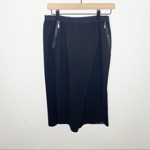 Elie Tahari black midi culottes US Size 6 EUC